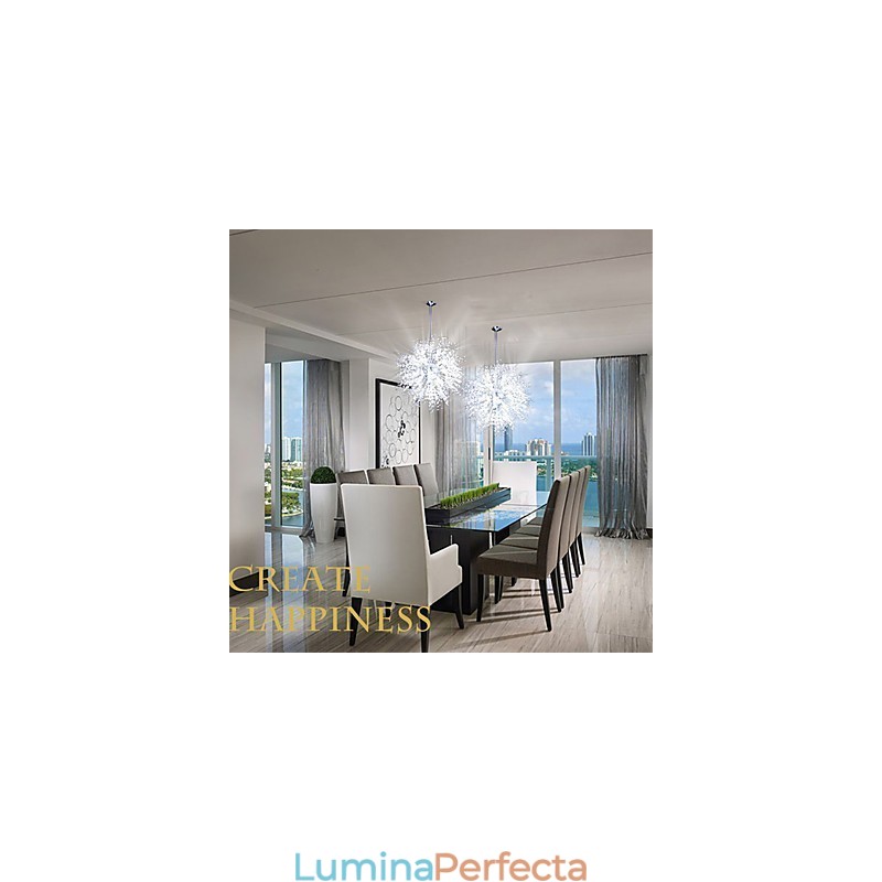 Candelabru pandantiv imitat Glob de cristal