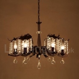 Magazin de iluminat din oțel în stil industrial Candelabru cu suspendare
