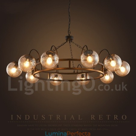 Magazin de iluminat din oțel în stil industrial Candelabru cu suspendare Magazin de iluminat din oțel în stil industrial Candelabru cu suspendare