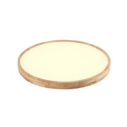 Plafoniera rotundă ultra subțire din lemn Plafoniera din lemn masiv din acril Nordic Lights