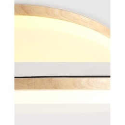 Plafoniera rotundă nordică Lampă modernă simplă din lemn masiv Plafoniera ultra subțire
