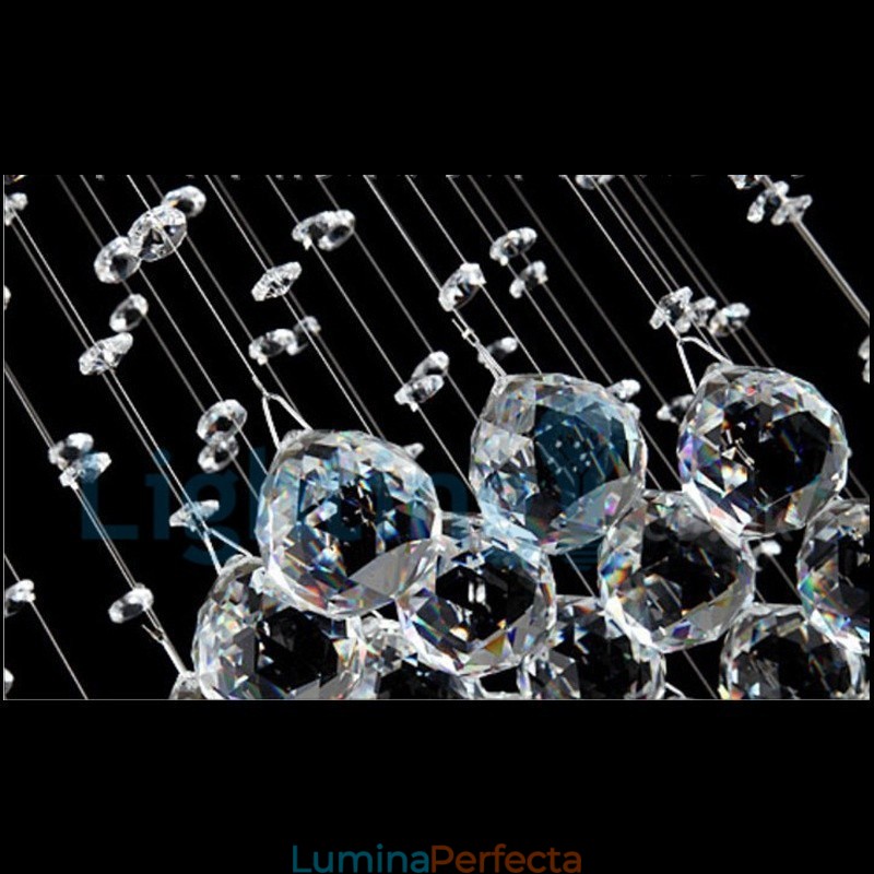 Candelabru modern și contemporan Corp de fixare suspendat cu picătură de ploaie din cristal