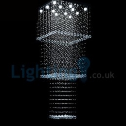 Candelabru modern și contemporan Corp de fixare suspendat cu picătură de ploaie din cristal