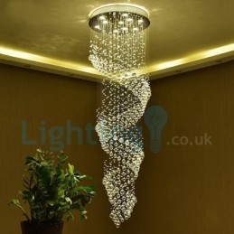 Candelabru modern și contemporan Corp de fixare suspendat cu picătură de ploaie din cristal