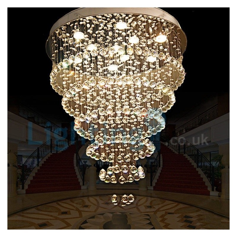 Candelabru modern și contemporan Corp de fixare suspendat cu picătură de ploaie din cristal
