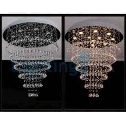 Candelabru modern și contemporan Corp de fixare suspendat cu picătură de ploaie din cristal