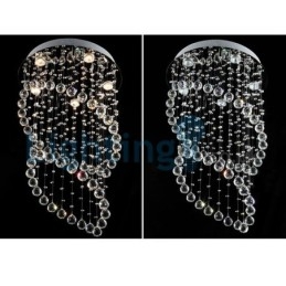 Candelabru modern și contemporan Corp de fixare suspendat cu picătură de ploaie din cristal