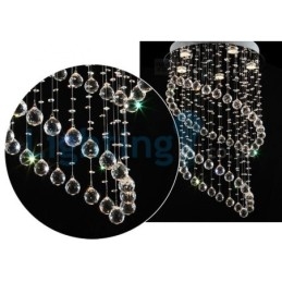 Candelabru modern și contemporan Corp de fixare suspendat cu picătură de ploaie din cristal