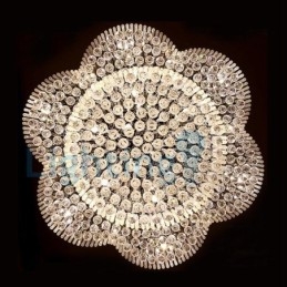 Candelabru modern și contemporan Corp de fixare suspendat cu picătură de ploaie din cristal