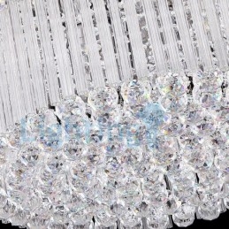 Candelabru modern și contemporan Corp de fixare suspendat cu picătură de ploaie din cristal