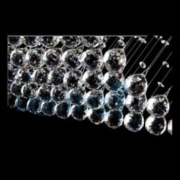 Candelabru modern și contemporan Corp de fixare suspendat cu picătură de ploaie din cristal