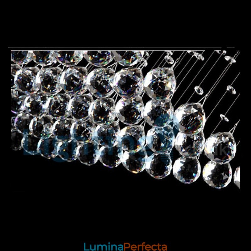 Candelabru modern și contemporan Corp de fixare suspendat cu picătură de ploaie din cristal