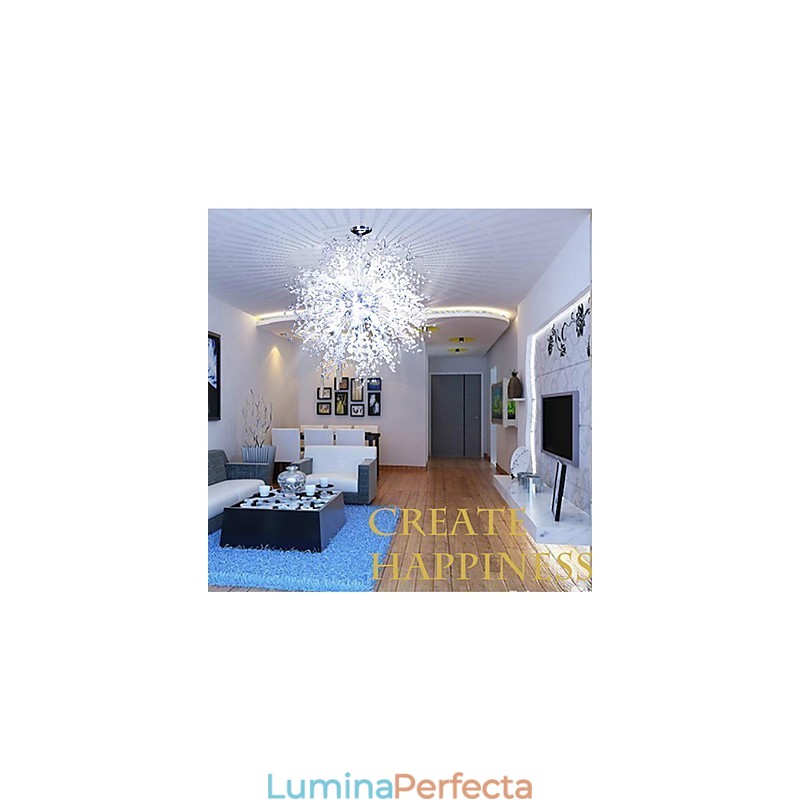 Candelabru pandantiv imitat Glob de cristal