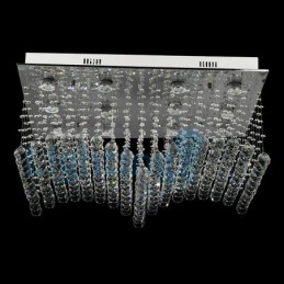 Candelabru modern și contemporan Corp de fixare suspendat cu picătură de ploaie din cristal