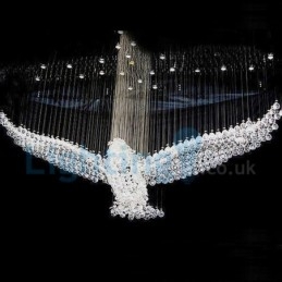 Candelabru modern și contemporan Corp de fixare suspendat cu picătură de ploaie din cristal