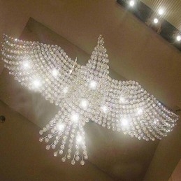Candelabru modern și contemporan Corp de fixare suspendat cu picătură de ploaie din cristal