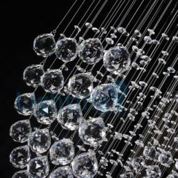 Candelabru modern și contemporan Corp de fixare suspendat cu picătură de ploaie din cristal