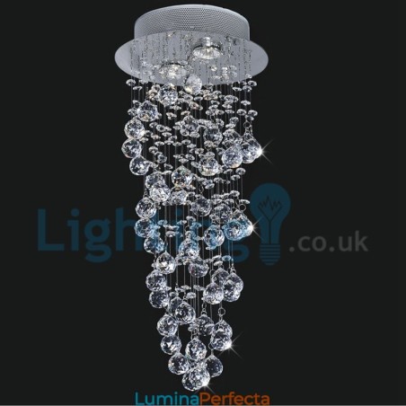 Candelabru modern și contemporan Corp de fixare suspendat cu picătură de ploaie din cristal Candelabru modern și contemporan Corp de fixare suspendat cu picătură de ploaie din cristal