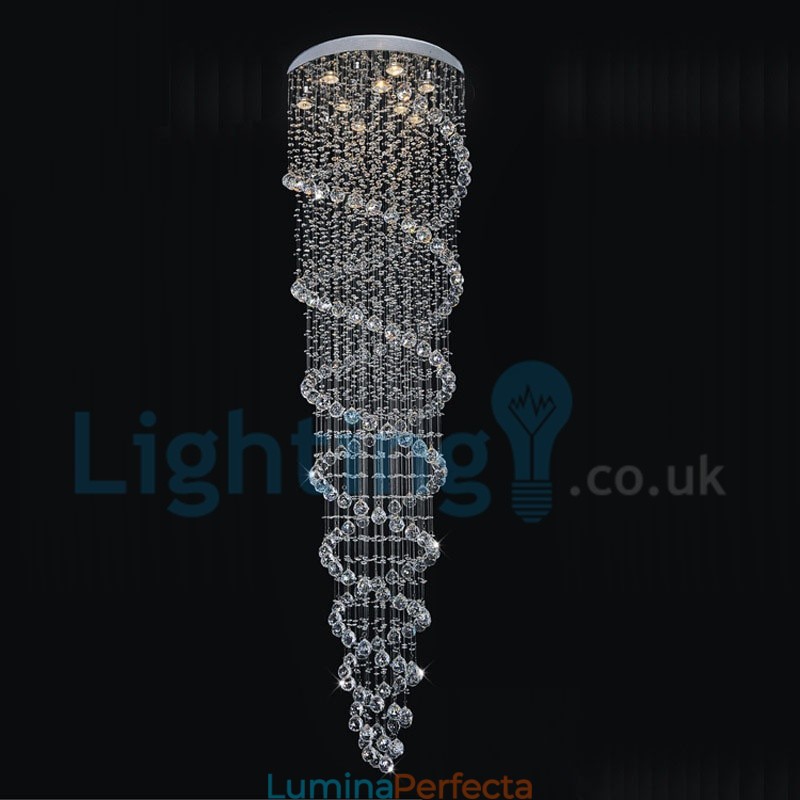 Candelabru modern și contemporan Corp de fixare suspendat cu picătură de ploaie din cristal
