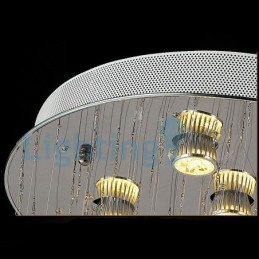 Candelabru modern și contemporan Corp de fixare suspendat cu picătură de ploaie din cristal