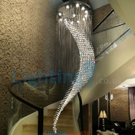 Candelabru modern și contemporan Corp de fixare suspendat cu picătură de ploaie din cristal Candelabru modern și contemporan Corp de fixare suspendat cu picătură de ploaie din cristal