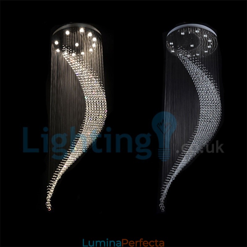 Candelabru modern și contemporan Corp de fixare suspendat cu picătură de ploaie din cristal