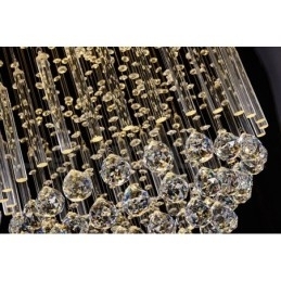 Candelabru modern și contemporan Corp de fixare suspendat cu picătură de ploaie din cristal