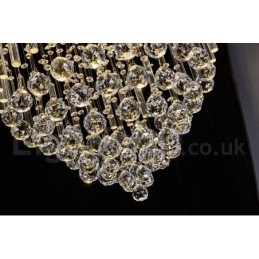 Candelabru modern și contemporan Corp de fixare suspendat cu picătură de ploaie din cristal