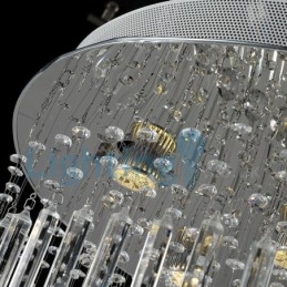 Candelabru modern și contemporan Corp de fixare suspendat cu picătură de ploaie din cristal