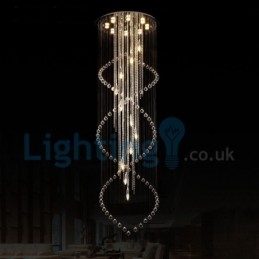 Candelabru modern și contemporan Corp de fixare suspendat cu picătură de ploaie din cristal