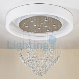 Candelabru modern și contemporan Corp de fixare suspendat cu picătură de ploaie din cristal
