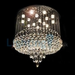 Candelabru modern și contemporan Corp de fixare suspendat cu picătură de ploaie din cristal