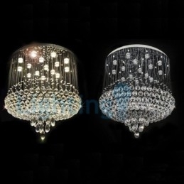 Candelabru modern și contemporan Corp de fixare suspendat cu picătură de ploaie din cristal