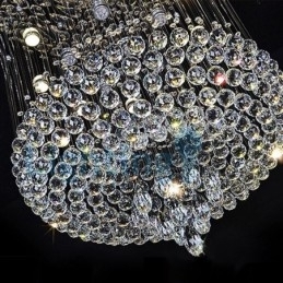 Candelabru modern și contemporan Corp de fixare suspendat cu picătură de ploaie din cristal