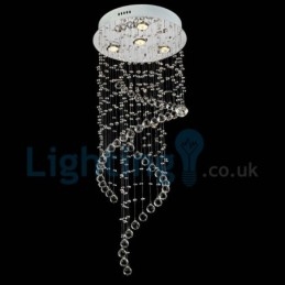 Candelabru modern și contemporan Corp de fixare suspendat cu picătură de ploaie din cristal