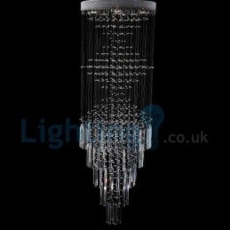 Candelabru modern și contemporan Corp de fixare suspendat cu picătură de ploaie din cristal