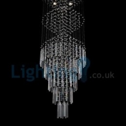 Candelabru modern și contemporan Corp de fixare suspendat cu picătură de ploaie din cristal