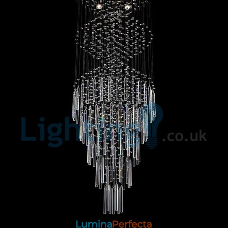 Candelabru modern și contemporan Corp de fixare suspendat cu picătură de ploaie din cristal