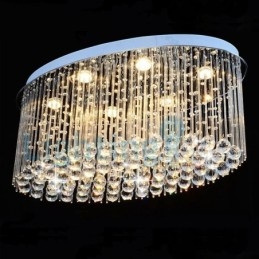 Candelabru modern și contemporan Corp de fixare suspendat cu picătură de ploaie din cristal