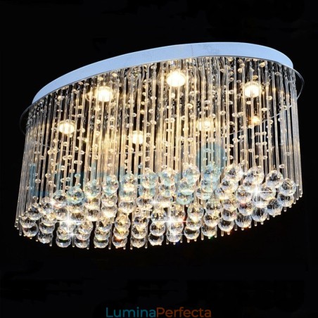 Candelabru modern și contemporan Corp de fixare suspendat cu picătură de ploaie din cristal Candelabru modern și contemporan Corp de fixare suspendat cu picătură de ploaie din cristal