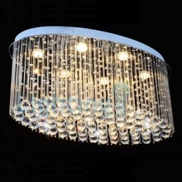 Candelabru modern și contemporan Corp de fixare suspendat cu picătură de ploaie din cristal
