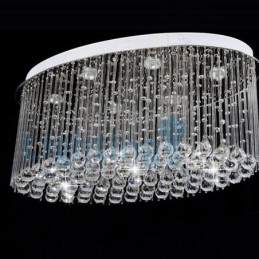 Candelabru modern și contemporan Corp de fixare suspendat cu picătură de ploaie din cristal