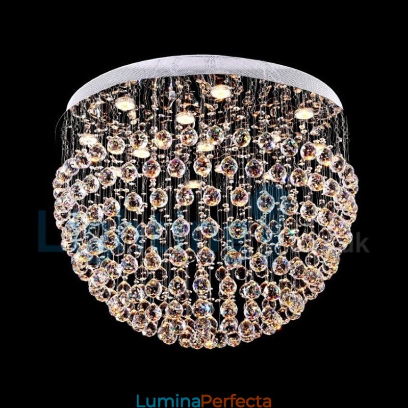 Candelabru modern și contemporan Corp de fixare suspendat cu picătură de ploaie din cristal