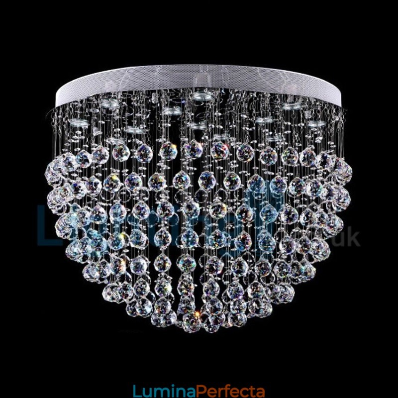 Candelabru modern și contemporan Corp de fixare suspendat cu picătură de ploaie din cristal