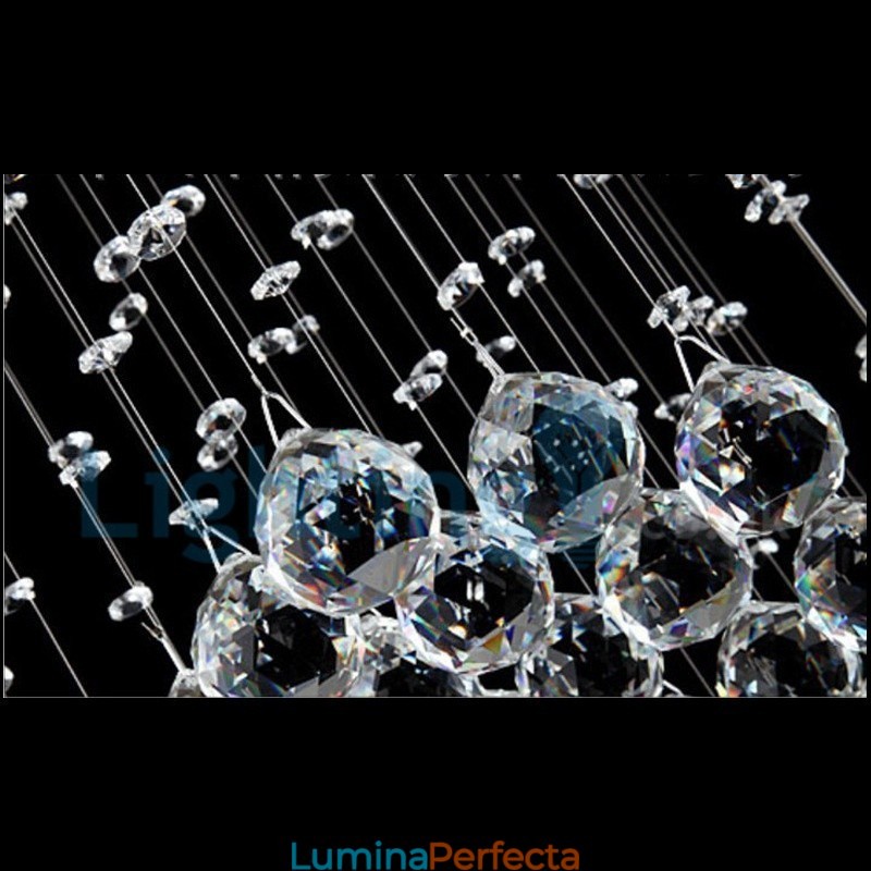 Candelabru modern și contemporan Corp de fixare suspendat cu picătură de ploaie din cristal