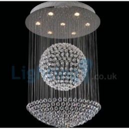 Candelabru modern și contemporan Corp de fixare suspendat cu picătură de ploaie din cristal