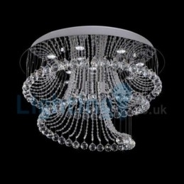Candelabru modern și contemporan Corp de fixare suspendat cu picătură de ploaie din cristal