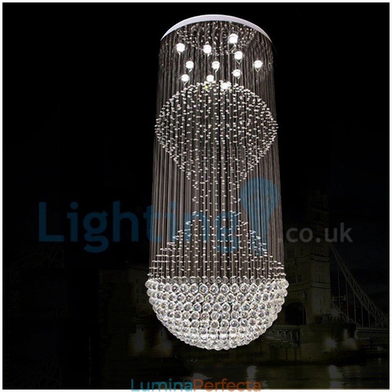 Candelabru modern și contemporan Corp de fixare suspendat cu picătură de ploaie din cristal