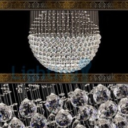 Candelabru modern și contemporan Corp de fixare suspendat cu picătură de ploaie din cristal
