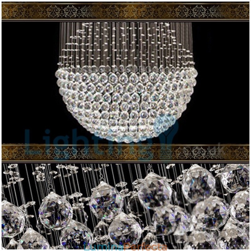 Candelabru modern și contemporan Corp de fixare suspendat cu picătură de ploaie din cristal